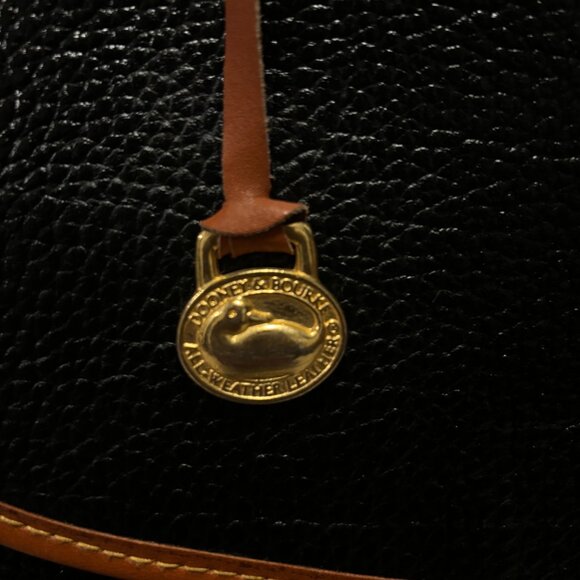 Vtg Dooney & Bourke All Weather Leather Messenger, Briefcase, Crossbody Bag - Picture 2 of 16